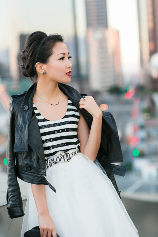 Pick Me Up :: Striped sequin & Tulle skirt - Wendy's Lookbook