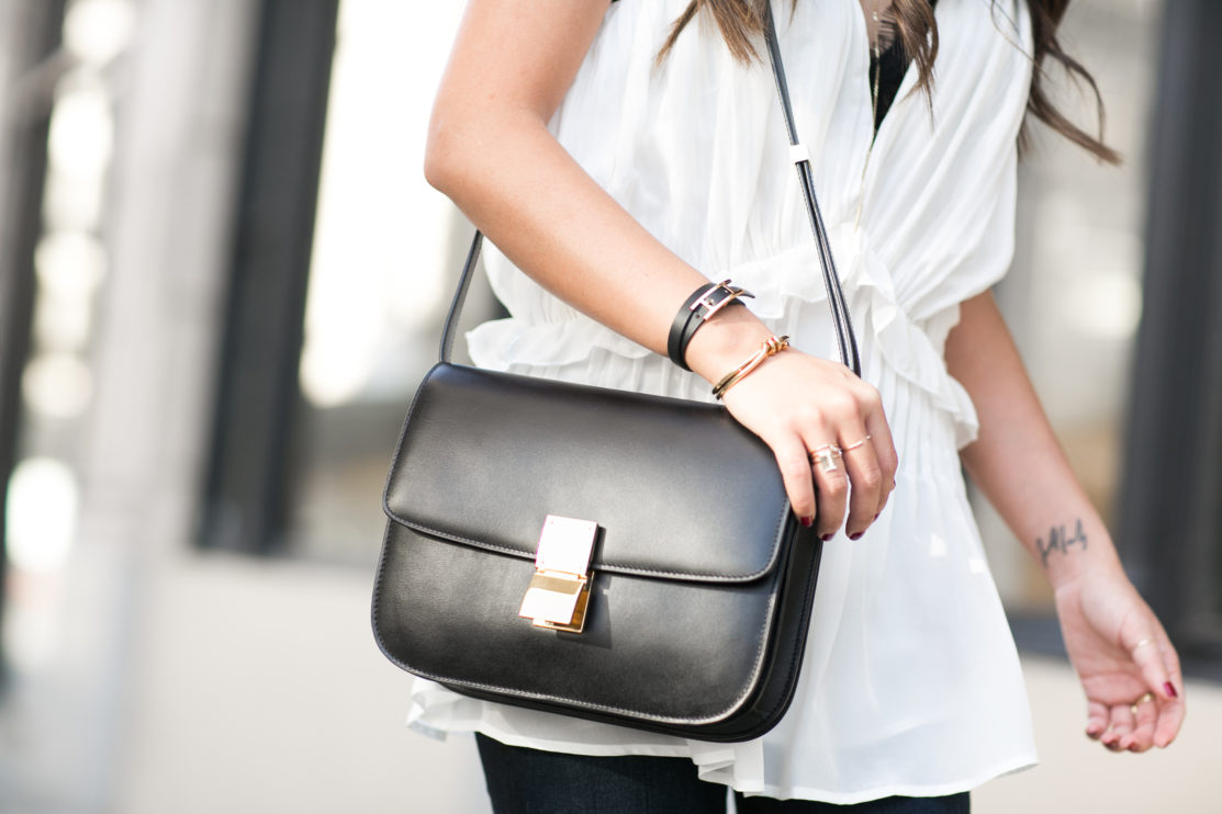 Weekend :: Pleated top & Distressed jeans - Wendy's Lookbook