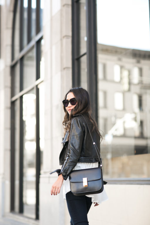 Weekend :: Pleated top & Distressed jeans - Wendy's Lookbook