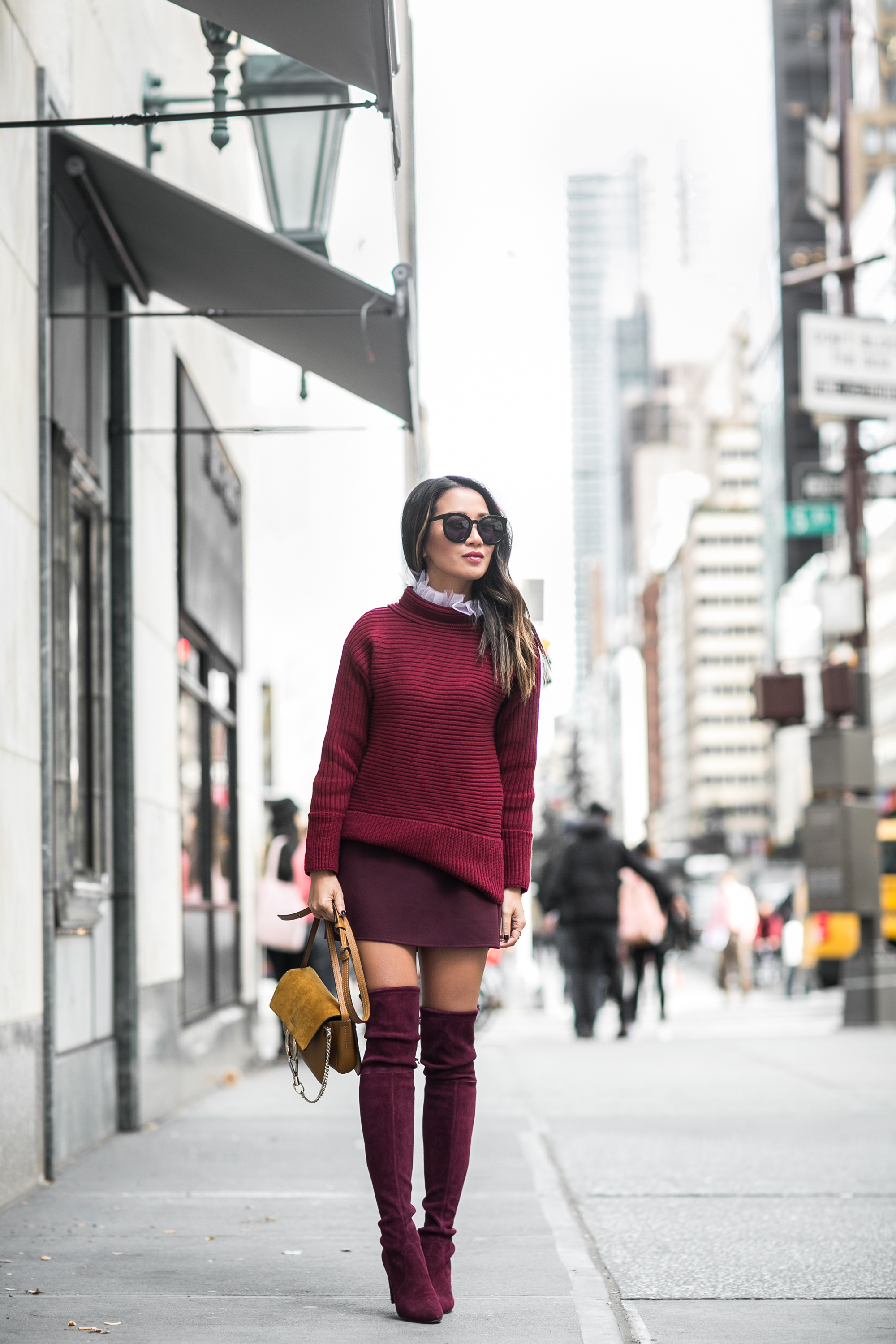 Burgundy Love :: Turtleneck sweater 