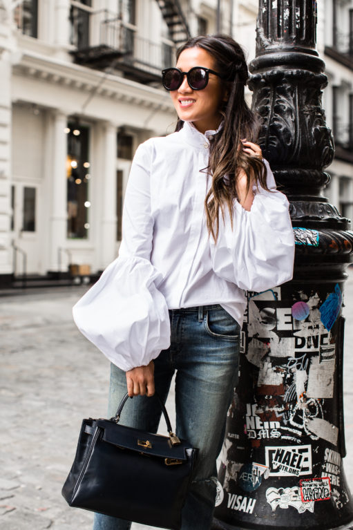 Friday :: Statement blouse & Fishtail braids - Wendy's Lookbook