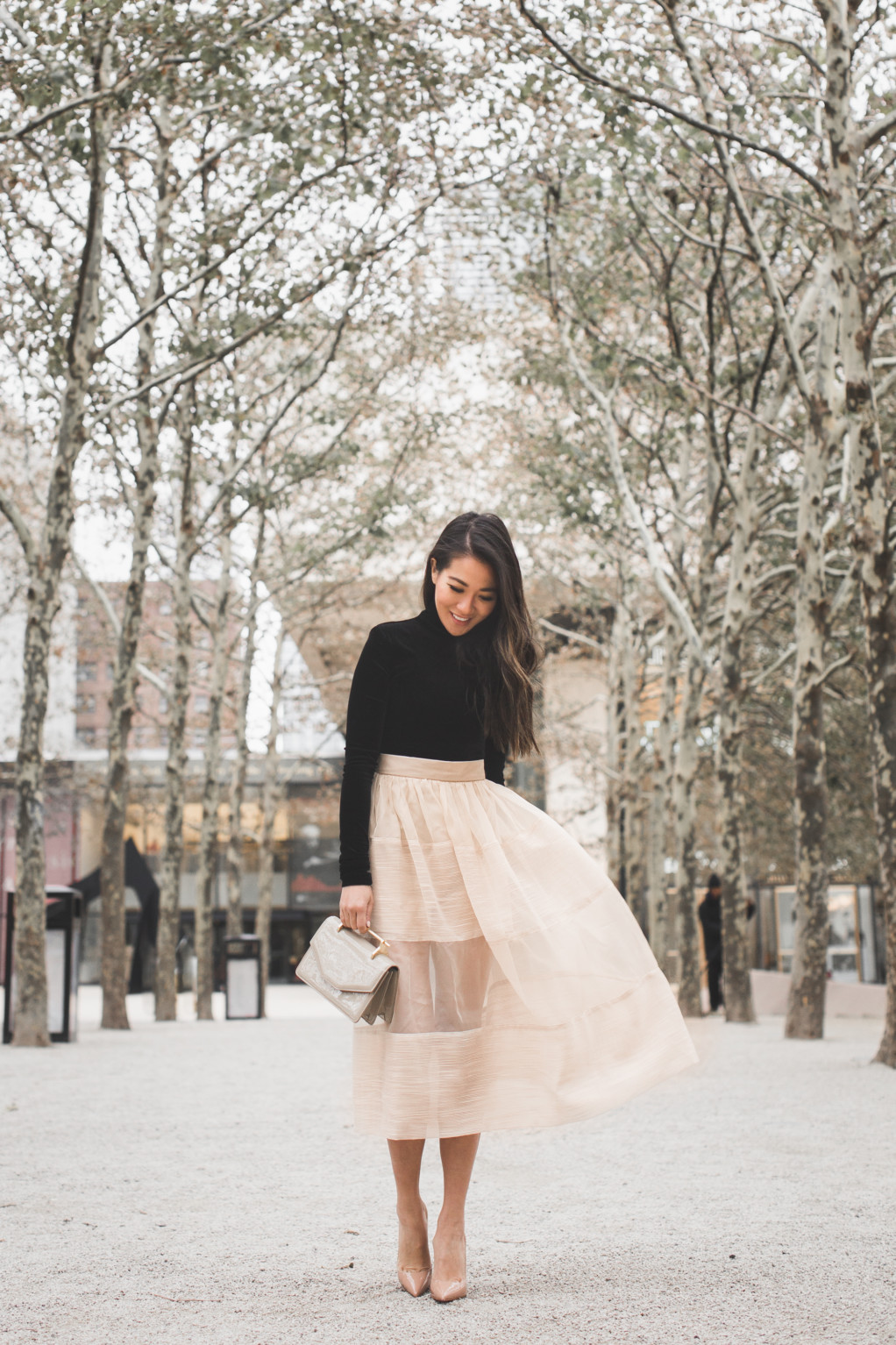 Silver Winter :: Midi skirt & Tall boots - Wendy's Lookbook