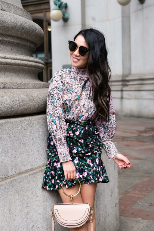 Mixing Florals :: Floral print & Ankle boots - Wendy's Lookbook