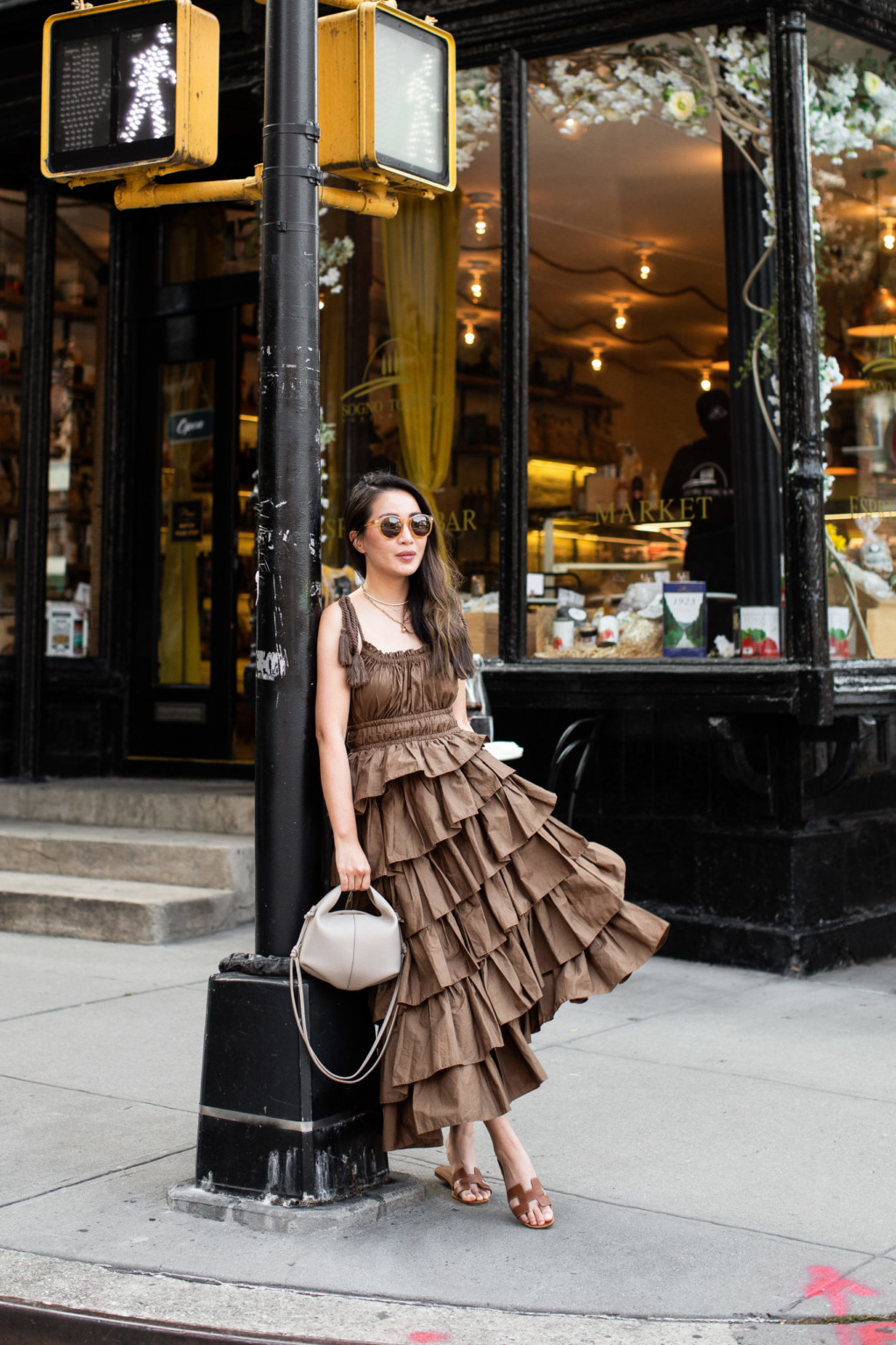 NYC in LA :: Balloon skirt & Hermes Kelly Pochette - Wendy's Lookbook